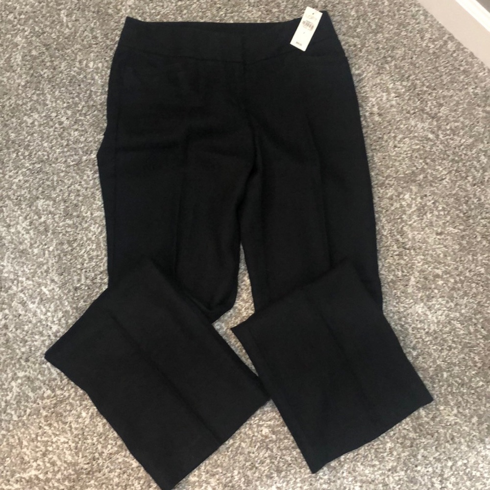 Ann Taylor Loft Black Linen Pants